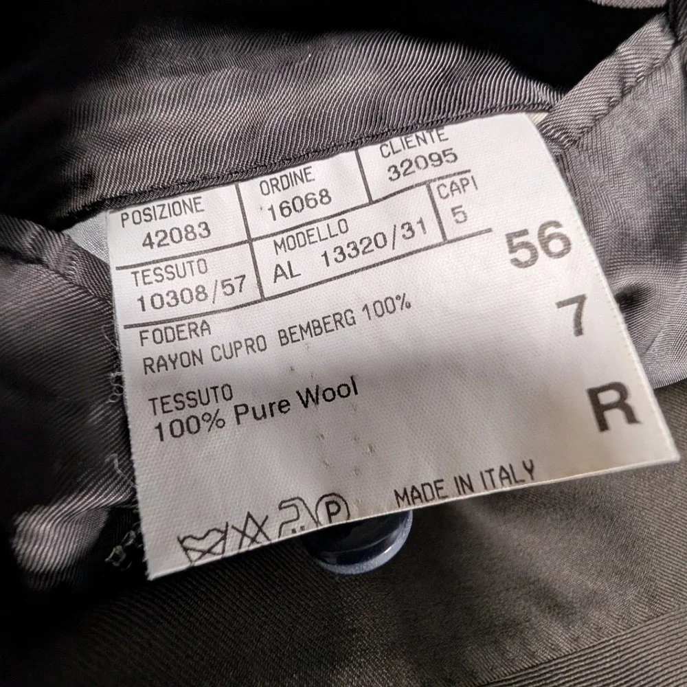 Canali Blazer Mens 56R  100% Wool 3-Button Suit Jacket Made in Italy‎